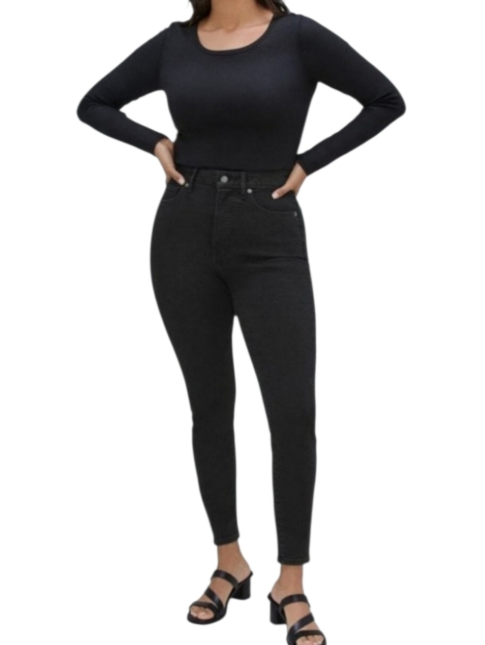 Everlane The Curvy High-Rise Skinny Jean Ash Black